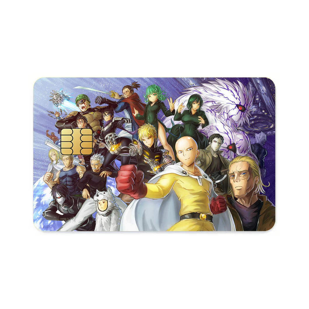 Anime One-Punch Man Credit Card Skins (4-in-1 Pack)