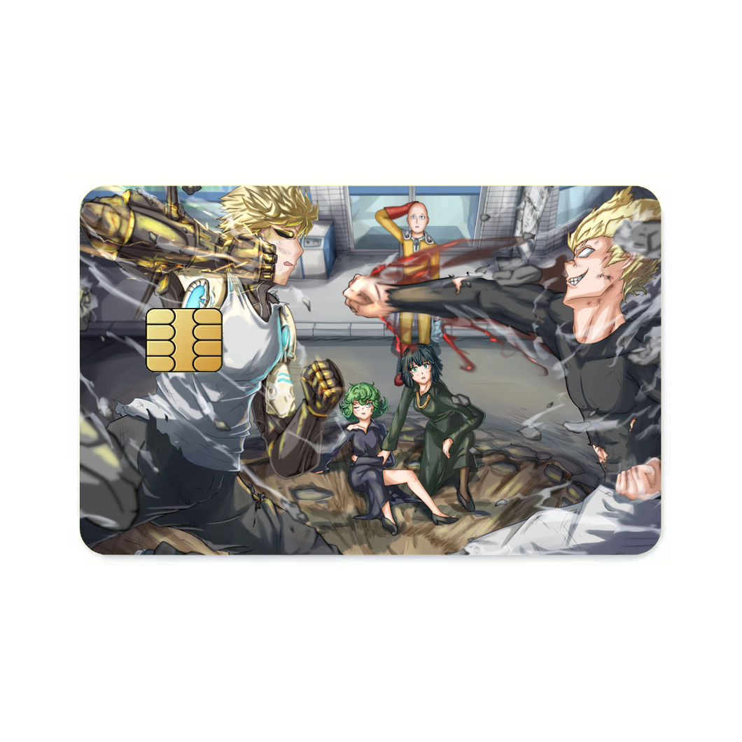 Anime One-Punch Man Credit Card Skins (4-in-1 Pack)
