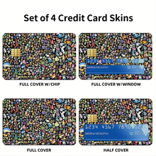 Load image into Gallery viewer, Anime Pokémon Credit Card Skins (4-in-1 Pack)
