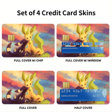 Load image into Gallery viewer, Anime Pokémon Credit Card Skins (4-in-1 Pack)
