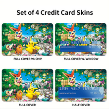 Load image into Gallery viewer, Anime Pokémon  Credit Card Skins (4-in-1 Pack)
