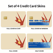 Load image into Gallery viewer, Anime Pokémon Credit Card Skins (4-in-1 Pack)
