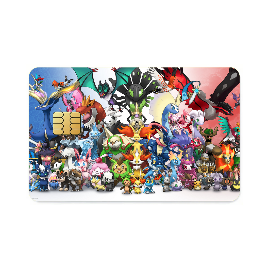 Anime Pokémon  Credit Card Skins (4-in-1 Pack)