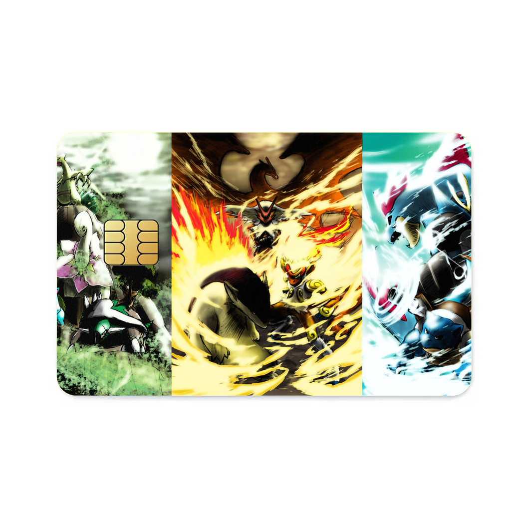 Anime Pokémon Credit Card Skins (4-in-1 Pack)