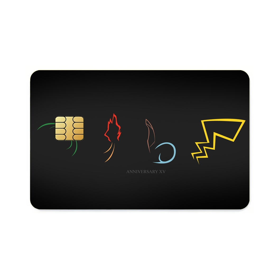 Anime Pokémon  Credit Card Skins (4-in-1 Pack)