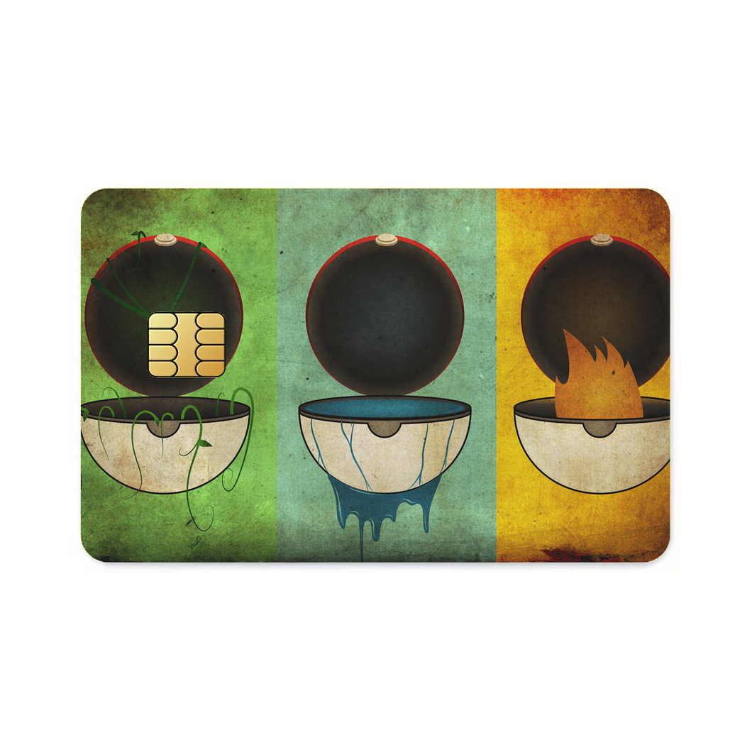 Anime Pokémon  Credit Card Skins (4-in-1 Pack)