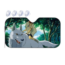 Load image into Gallery viewer, Anime Princess Mononoke Car Sunshade
