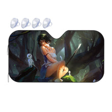 Load image into Gallery viewer, Anime Princess Mononoke  Car Sunshade
