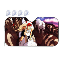 Load image into Gallery viewer, Anime Princess Mononoke Car Sunshade
