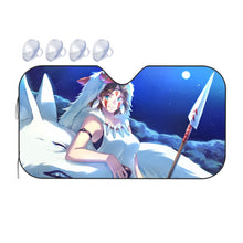 Load image into Gallery viewer, Anime Princess Mononoke Car Sunshade
