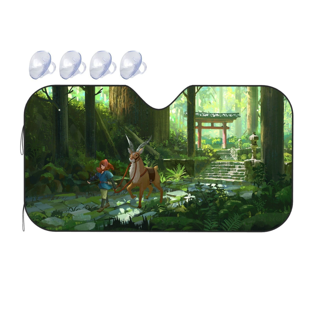 Anime Princess Mononoke  Car Sunshade