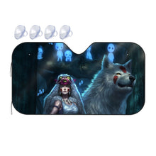 Load image into Gallery viewer, Anime Princess Mononoke  Car Sunshade
