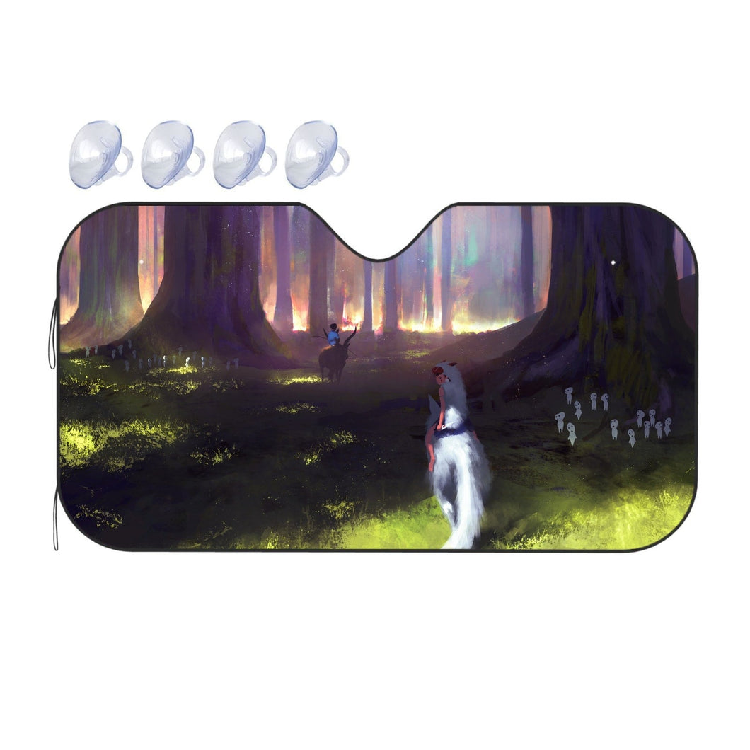 Anime Princess Mononoke  Car Sunshade
