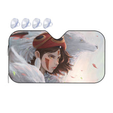 Load image into Gallery viewer, Anime Princess Mononoke  Car Sunshade
