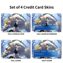 Load image into Gallery viewer, Anime Princess Mononoke Credit Card Skins (4-in-1 Pack)
