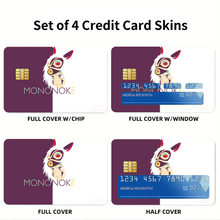 Load image into Gallery viewer, Anime Princess Mononoke Credit Card Skins (4-in-1 Pack)
