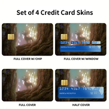 Load image into Gallery viewer, Anime Princess Mononoke Credit Card Skins (4-in-1 Pack)
