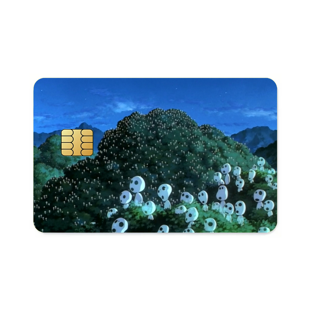Anime Princess Mononoke Credit Card Skins (4-in-1 Pack)