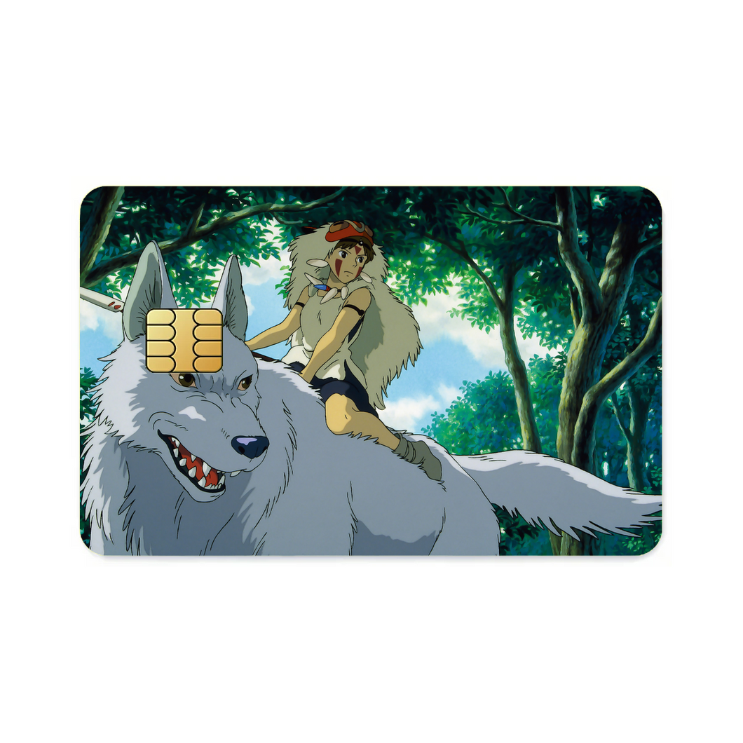 Anime Princess Mononoke Credit Card Skins (4-in-1 Pack)