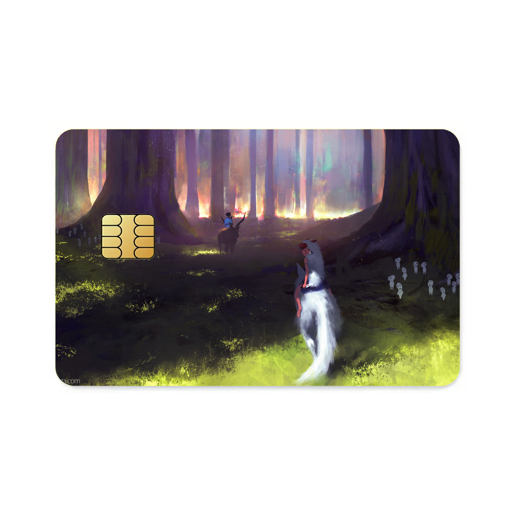 Anime Princess Mononoke  Credit Card Skins (4-in-1 Pack)