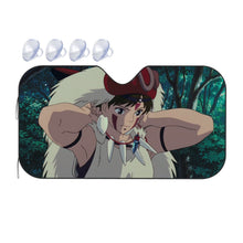 Load image into Gallery viewer, Anime Princess Mononoker Car Sunshade
