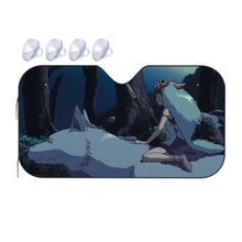 Load image into Gallery viewer, Anime Princess Mononoker Car Sunshade
