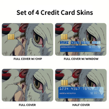 Load image into Gallery viewer, Anime Princess Mononoker Credit Card Skins (4-in-1 Pack)
