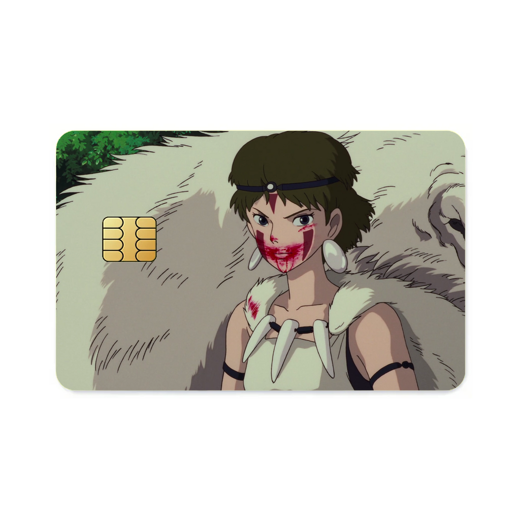 Anime Princess Mononoker Credit Card Skins (4-in-1 Pack)