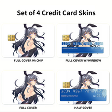Load image into Gallery viewer, Anime Rascal Does Not Dream of Bunny Girl Senpai Credit Card Skins (4-in-1 Pack)
