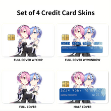 Load image into Gallery viewer, Anime Re:ZERO -Starting Life in Another World-  Credit Card Skins (4-in-1 Pack)
