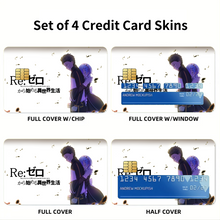 Load image into Gallery viewer, Anime Re:ZERO -Starting Life in Another World-  Credit Card Skins (4-in-1 Pack)
