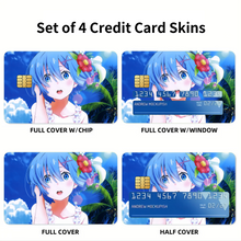 Load image into Gallery viewer, Anime Re:ZERO -Starting Life in Another World- Credit Card Skins (4-in-1 Pack)
