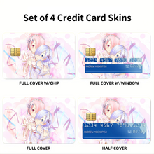 Load image into Gallery viewer, Anime Re:ZERO -Starting Life in Another World-  Credit Card Skins (4-in-1 Pack)

