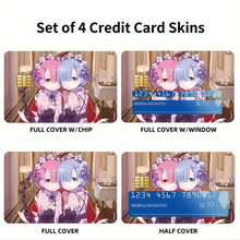 Load image into Gallery viewer, Anime Re:ZERO -Starting Life in Another World- Credit Card Skins (4-in-1 Pack)
