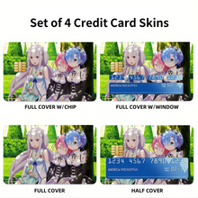 Load image into Gallery viewer, Anime Re:ZERO -Starting Life in Another World-  Credit Card Skins (4-in-1 Pack)
