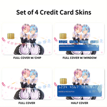 Load image into Gallery viewer, Anime Re:ZERO -Starting Life in Another World-  Credit Card Skins (4-in-1 Pack)
