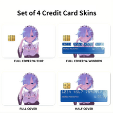 Load image into Gallery viewer, Anime Re:ZERO -Starting Life in Another World-  Credit Card Skins (4-in-1 Pack)
