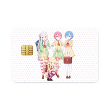 Load image into Gallery viewer, Anime Re:ZERO -Starting Life in Another World-  Credit Card Skins (4-in-1 Pack)
