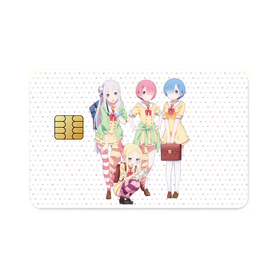 Anime Re:ZERO -Starting Life in Another World-  Credit Card Skins (4-in-1 Pack)