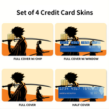 Load image into Gallery viewer, Anime Samurai Champloo Credit Card Skins (4-in-1 Pack)
