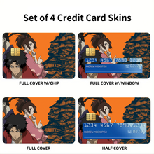Load image into Gallery viewer, Anime Samurai Champloo Credit Card Skins (4-in-1 Pack)
