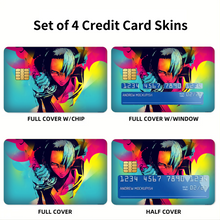 Load image into Gallery viewer, Anime Samurai Champloo Credit Card Skins (4-in-1 Pack)
