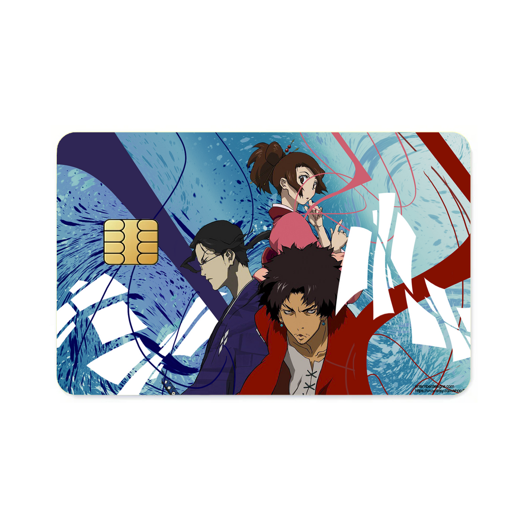 Anime Samurai Champloo  Credit Card Skins (4-in-1 Pack)