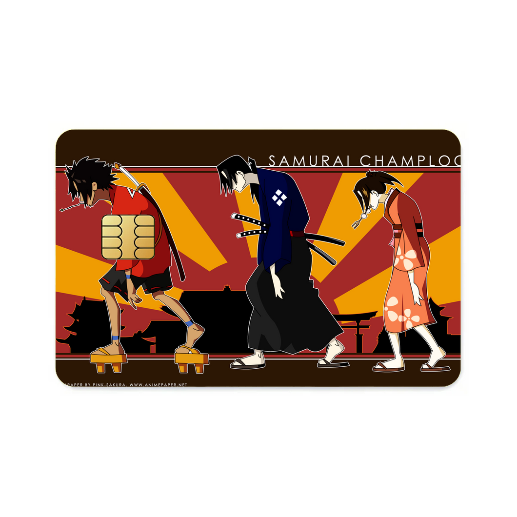 Anime Samurai Champloo Credit Card Skins (4-in-1 Pack)