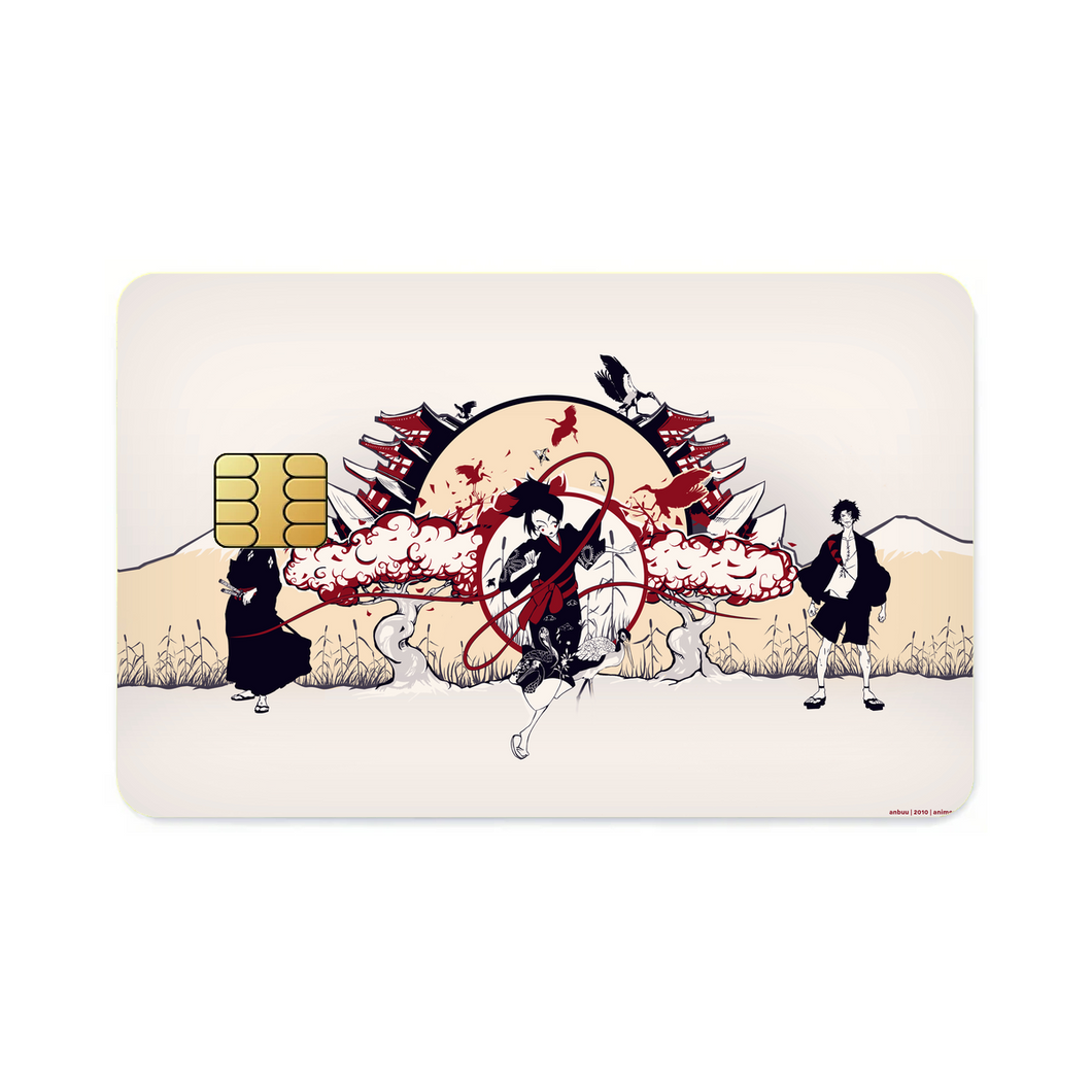 Anime Samurai Champloo Credit Card Skins (4-in-1 Pack)