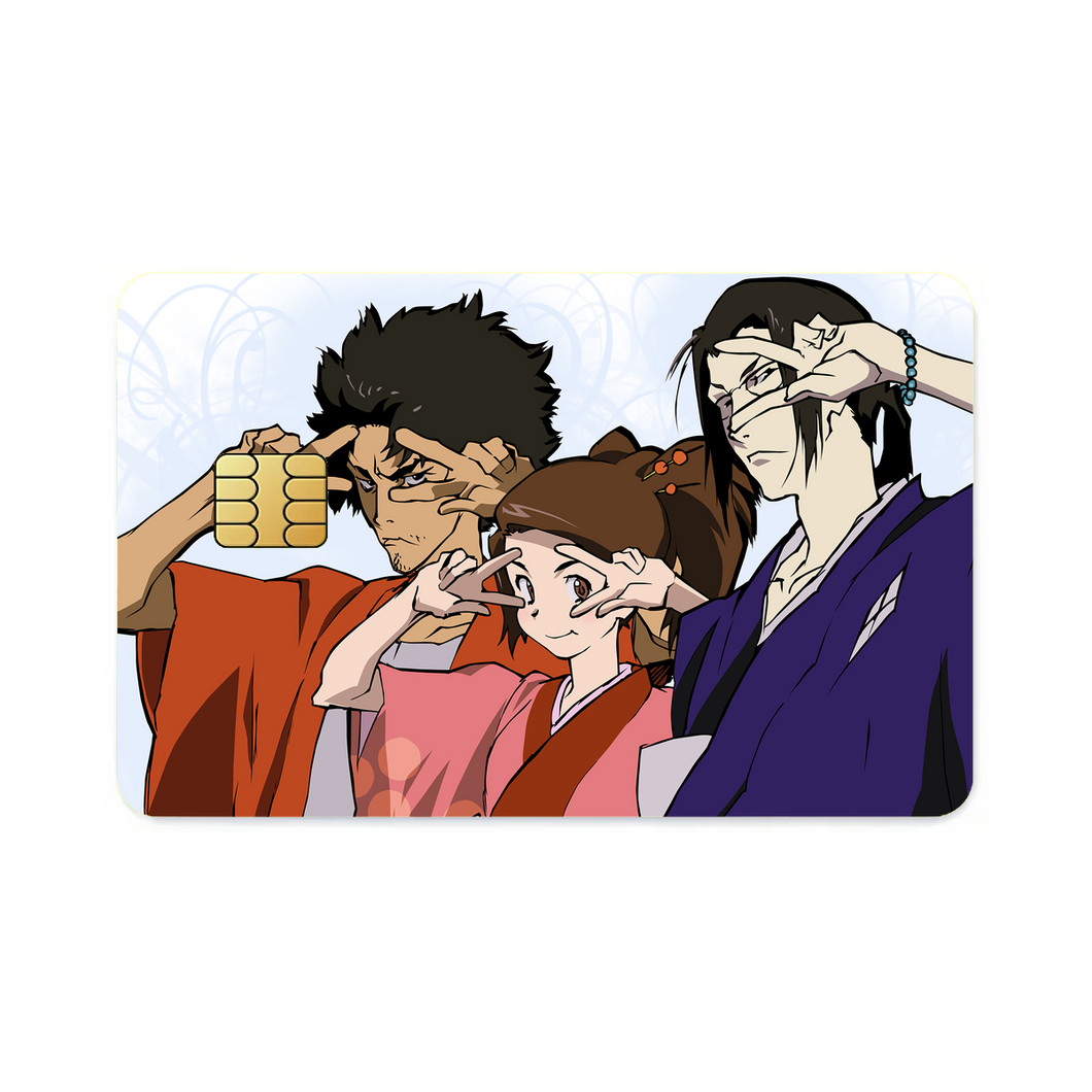 Anime Samurai Champloo Credit Card Skins (4-in-1 Pack)