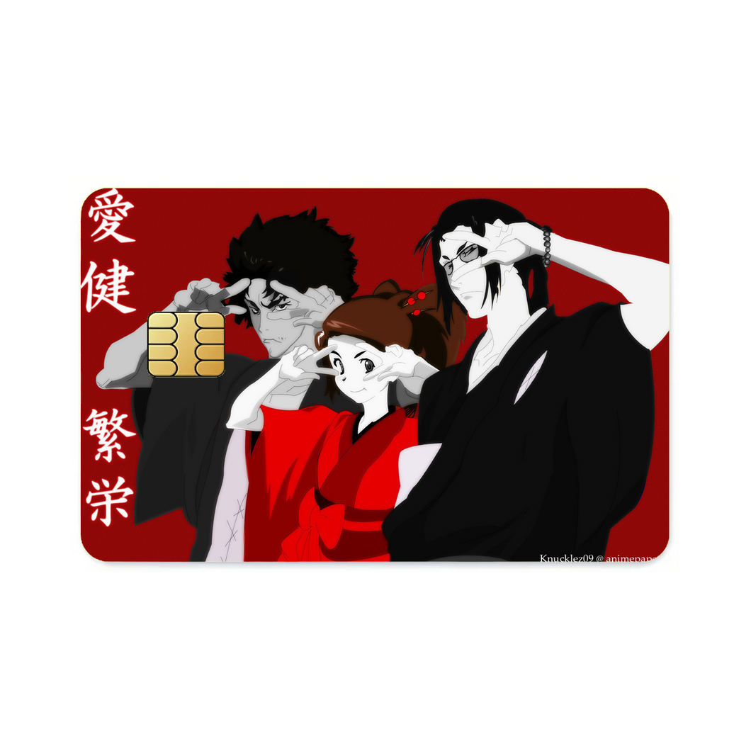 Anime Samurai Champloo Credit Card Skins (4-in-1 Pack)