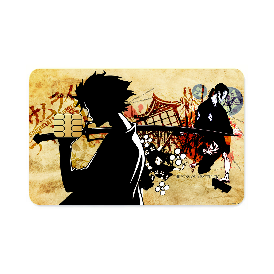 Anime Samurai Champloo Credit Card Skins (4-in-1 Pack)