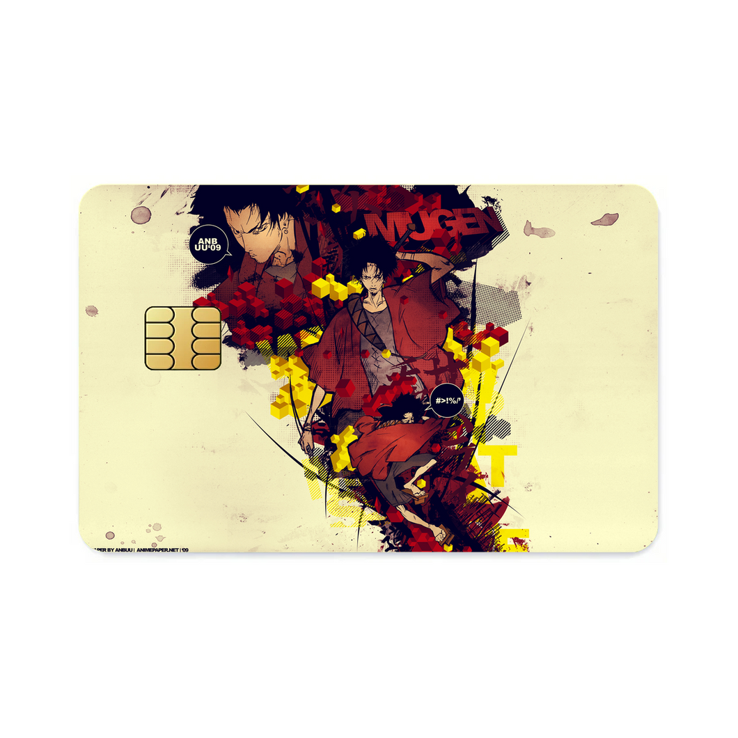 Anime Samurai Champloo Credit Card Skins (4-in-1 Pack)