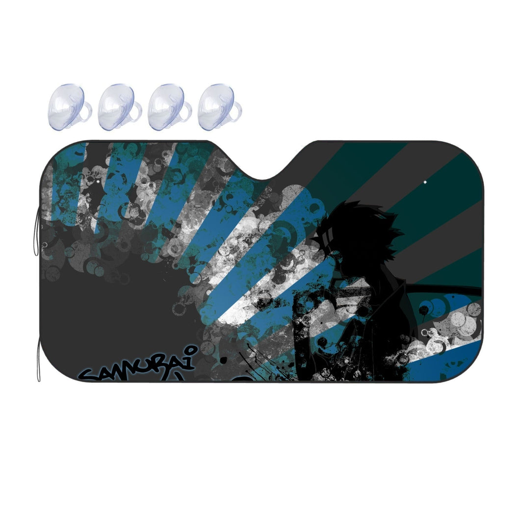 Anime Samurai Champloor Car Sunshade